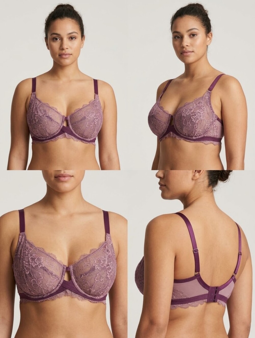La Vie En Rose Dusty Rose Lace Bra